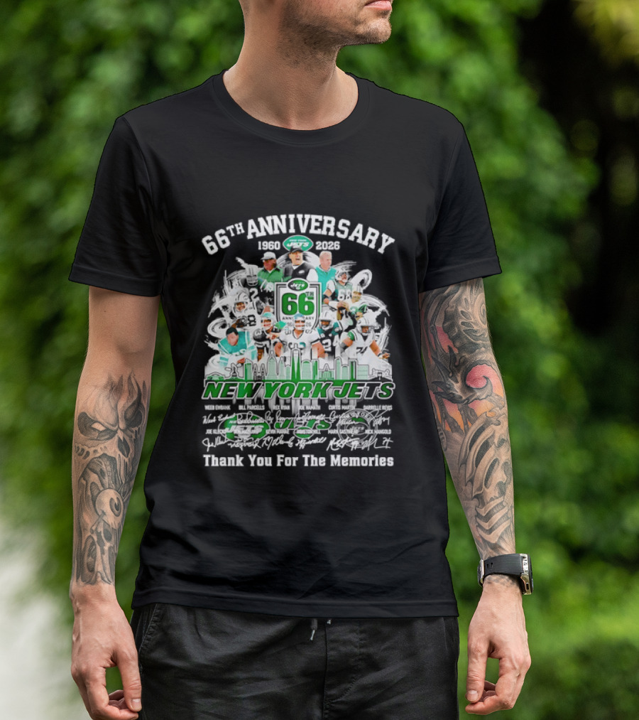 New York Jets 66th Anniversary 1960 2026 Thank You For The Memories T-Shirt