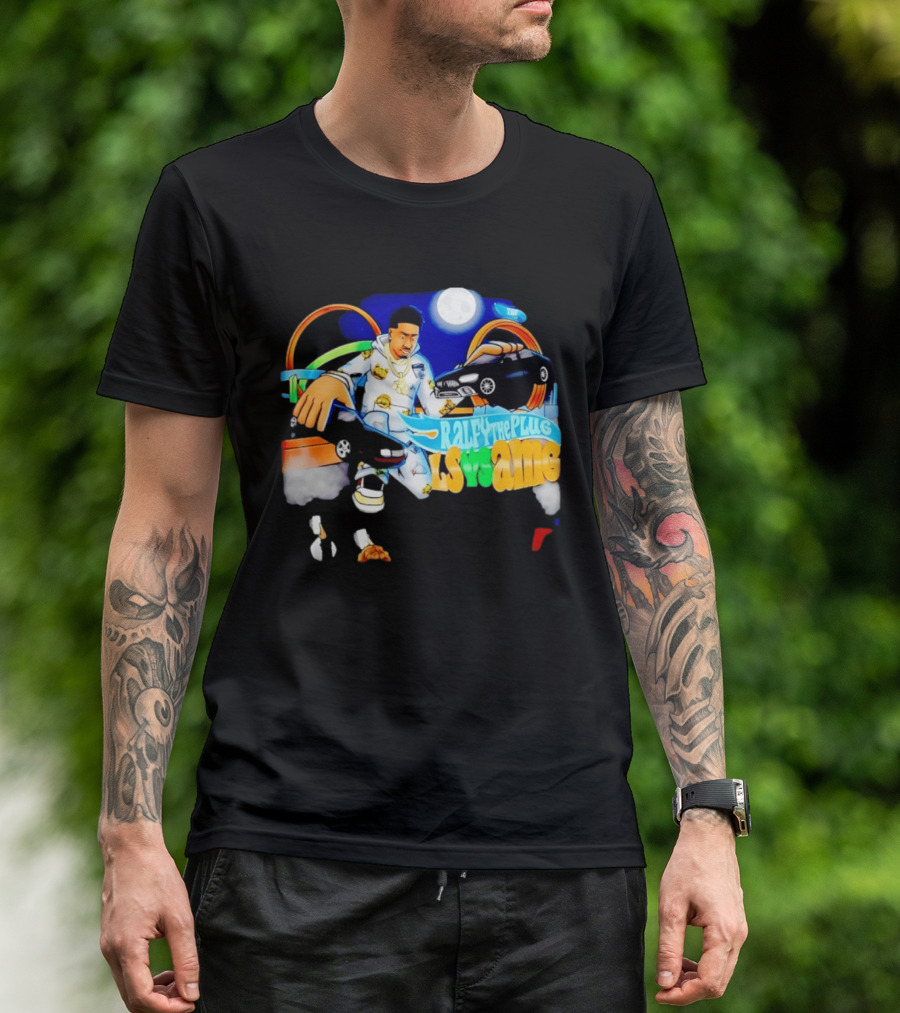 Ralfy The Plug LS Vs AMG Hot Wheels Racing Adventure With Street Style And Iconic Moonlit Scene T-Shirt