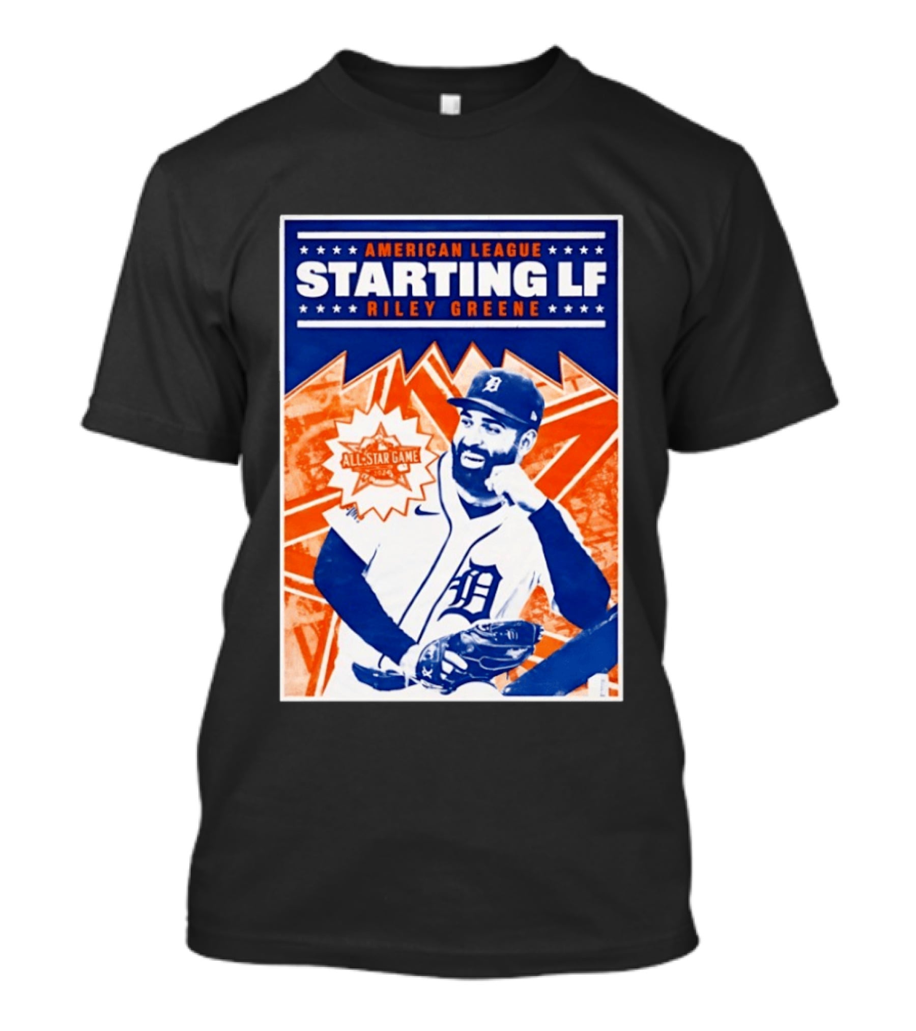 American League Starting LF Riley Greene 2024 All Star Game T-Shirt