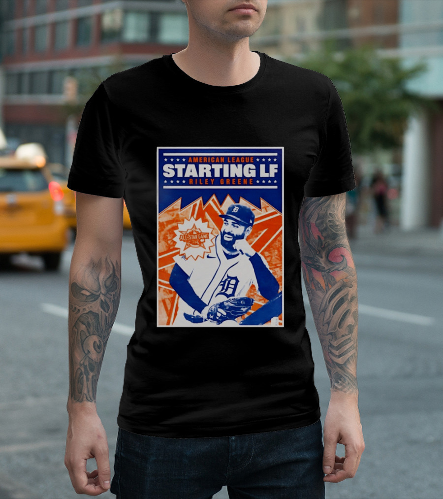 American League Starting LF Riley Greene 2024 All Star Game T-Shirt