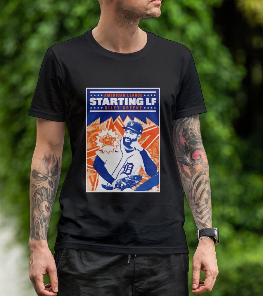 American League Starting LF Riley Greene 2024 All Star Game T-Shirt