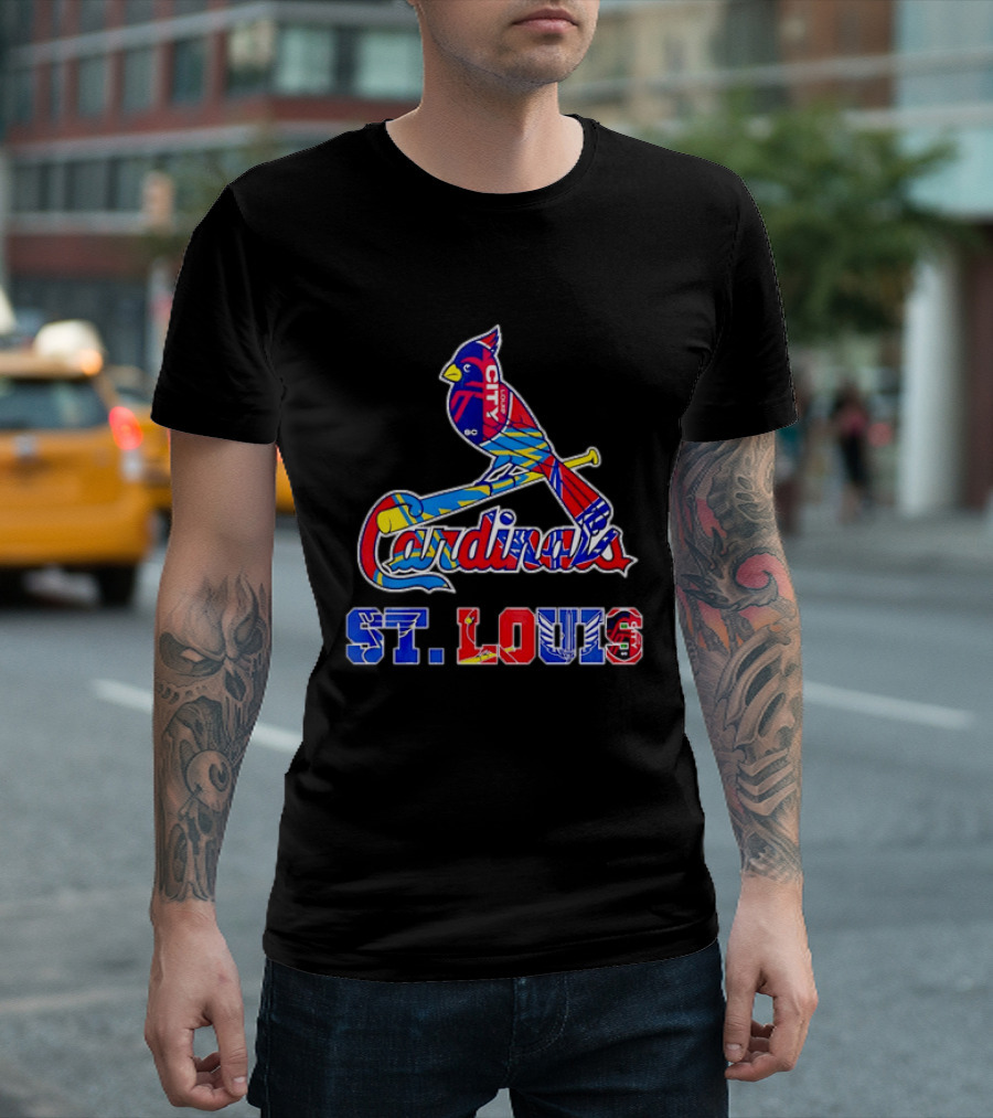 St Louis Cardinals City SC Soccer Baseball T-Shirt
