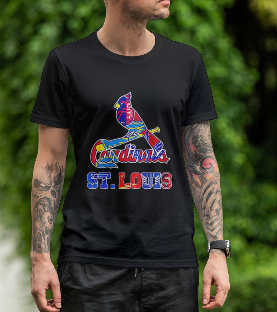 St Louis Cardinals City SC Soccer Baseball T-Shirt