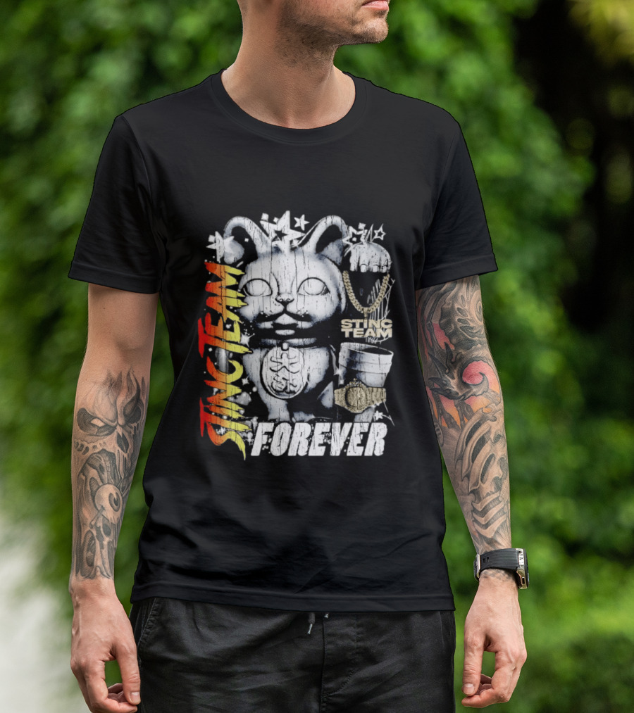 Stinc Team Forever Lucky Cat Bootleg Stinc Team Forever T-Shirt