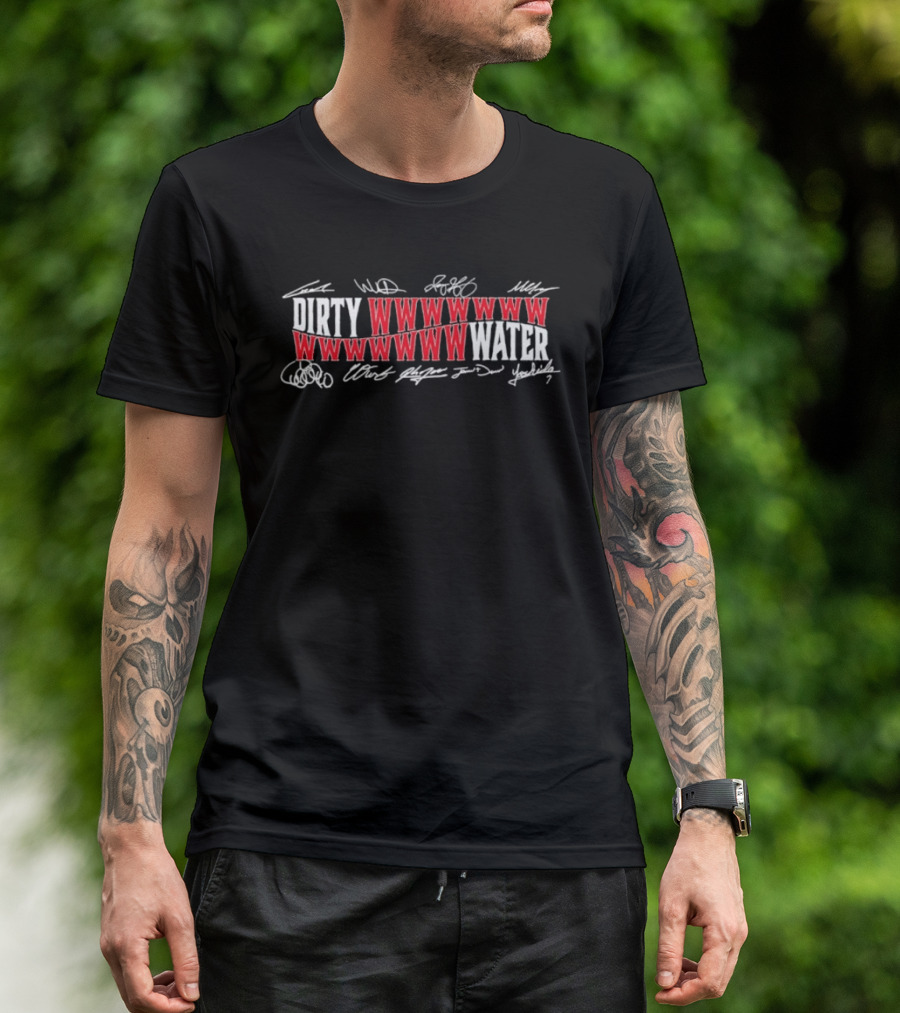 Boston Red Sox Dirty Water WWWWW Signature Roster MLB T-Shirt