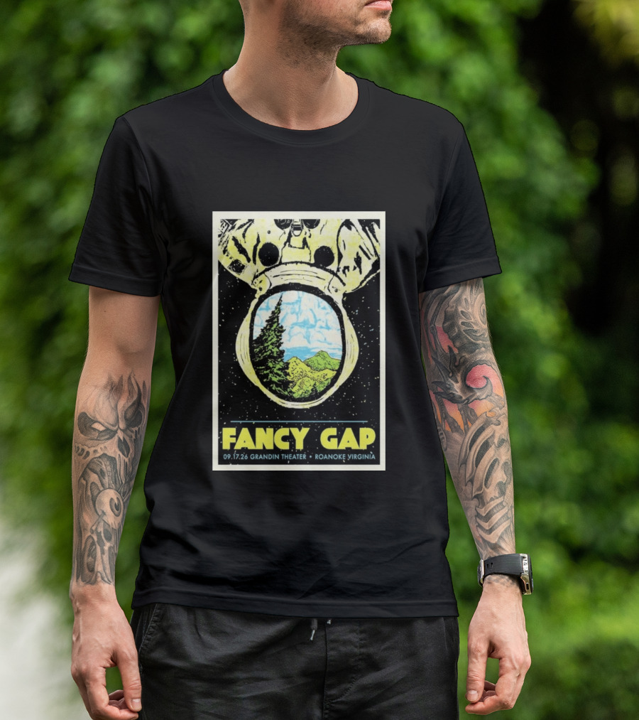Fancy Gap 09.17.26 Grandin Theater Roanoke Virginia Astronaut Scenic Vista T-Shirt