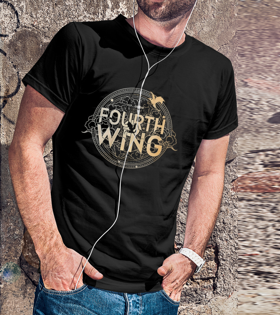Fourth Wing Fly Or Die Rebecca Yarros Dragon Rider Book Inspired Fantasy T-Shirt
