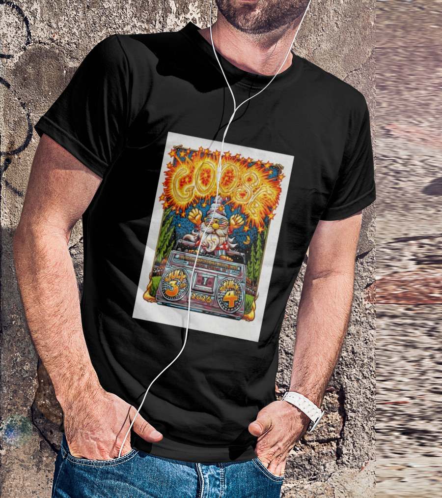 Goose July 3rd 4th 2026 Saratoga Springs NY T-Shirt