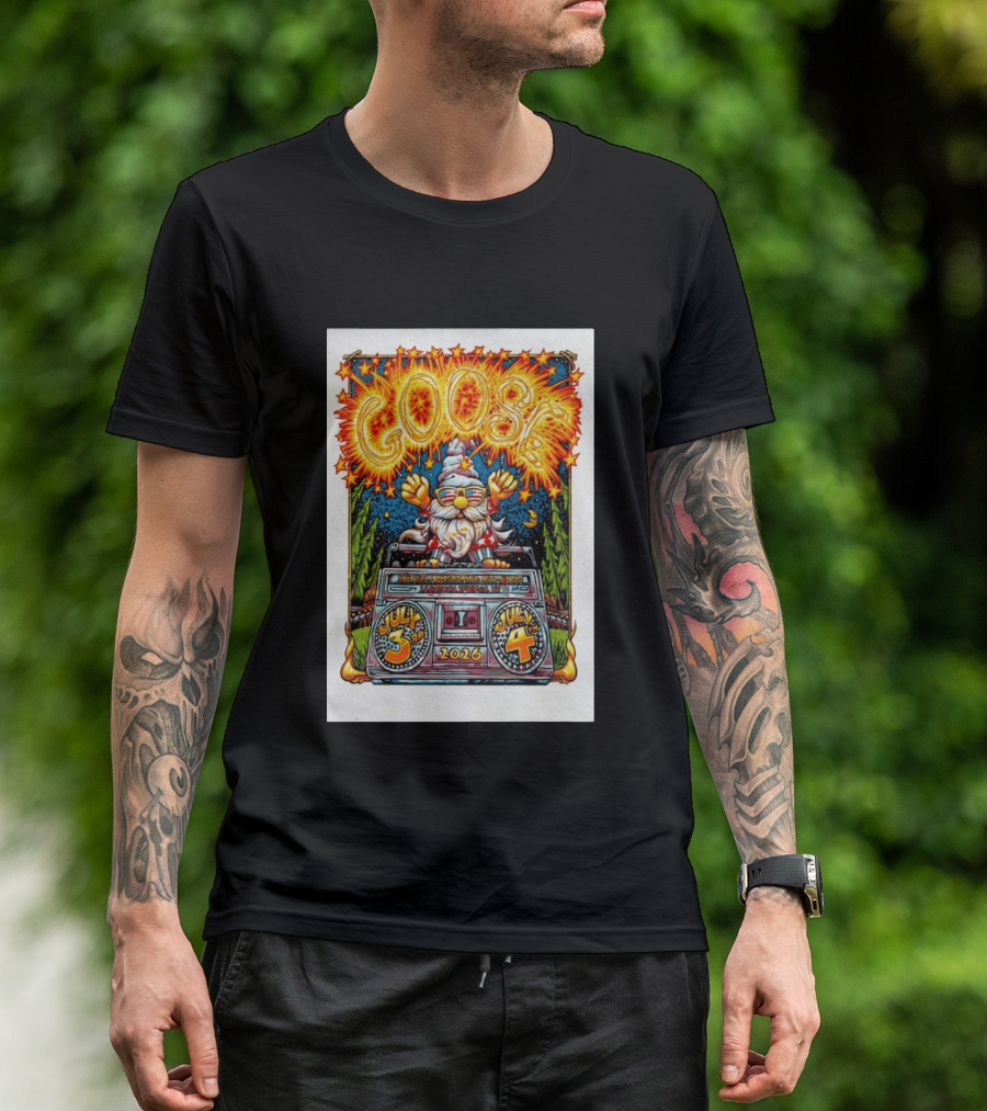 Goose July 3rd 4th 2026 Saratoga Springs NY T-Shirt