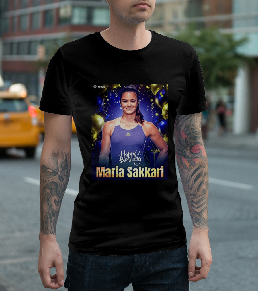 Happy Birthday Maria Sakkari Tennis Insider Celebration T-Shirt