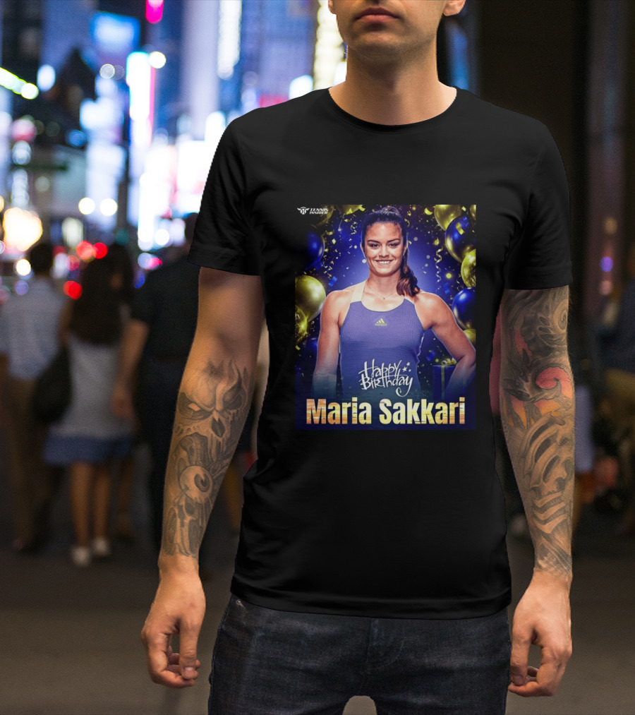 Happy Birthday Maria Sakkari Tennis Insider Celebration T-Shirt