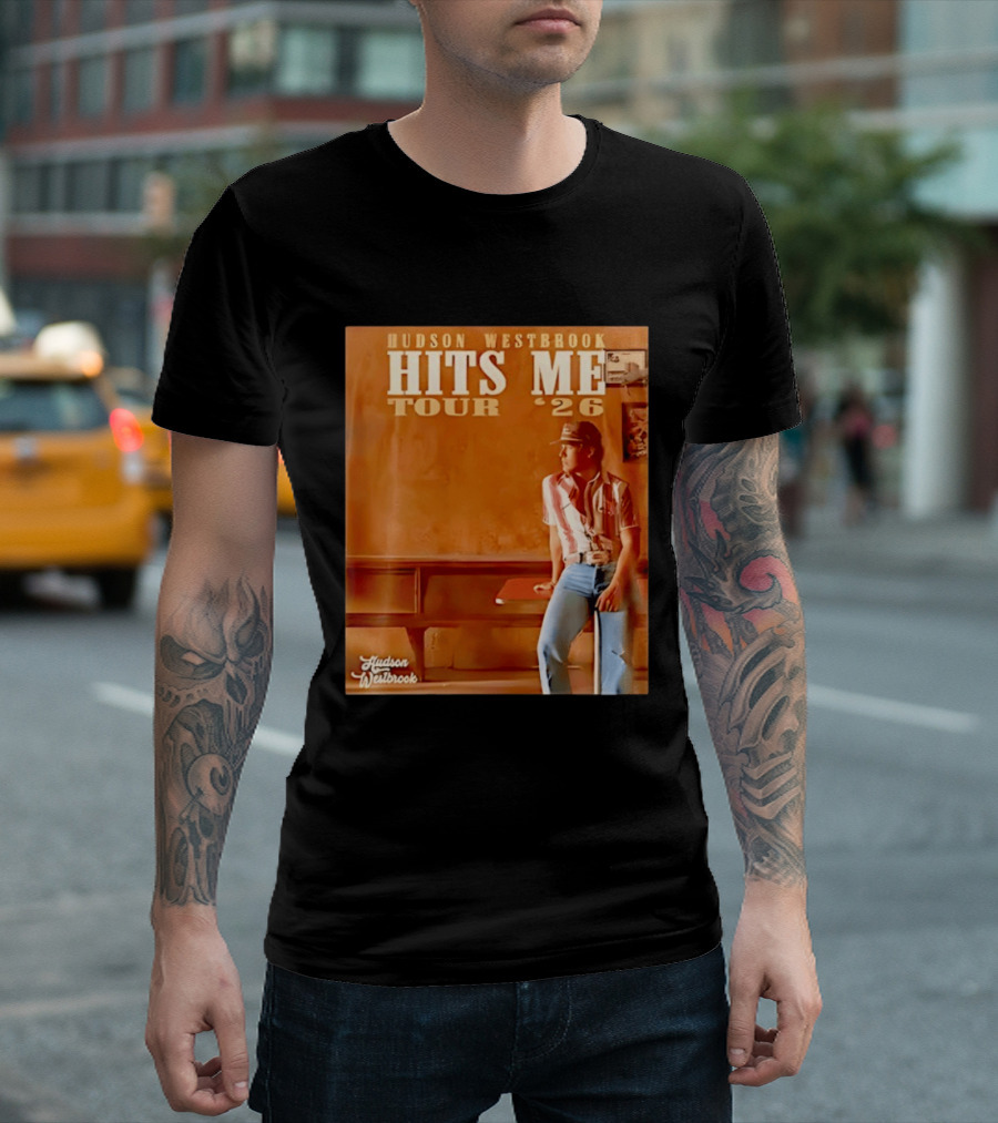 Hudson Westbrook Hits Me Tour '26 Retro Americana T-Shirt