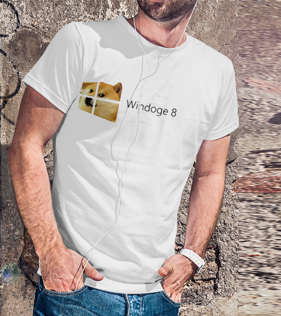 Doge Meme Windoge 8 Windows T-Shirt
