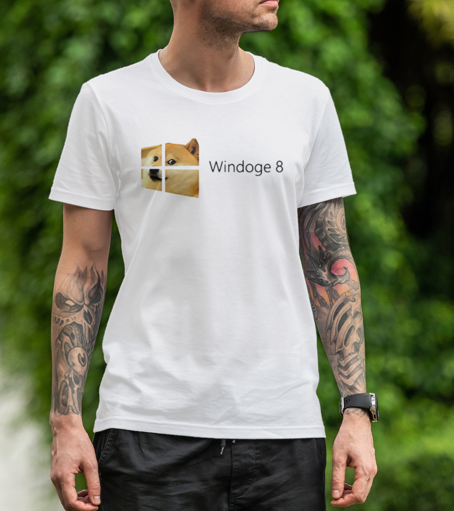 Doge Meme Windoge 8 Windows T-Shirt