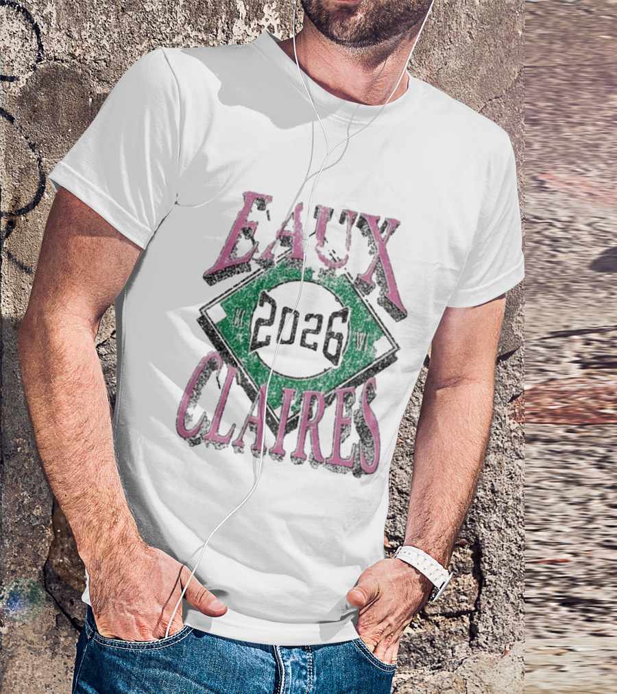 Eaux Claires 2026 WI Baseball T-Shirt