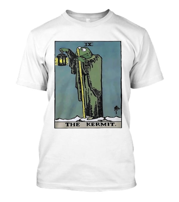 Kermit Tarot Card IX The Hermit Muppets Lantern T-Shirt