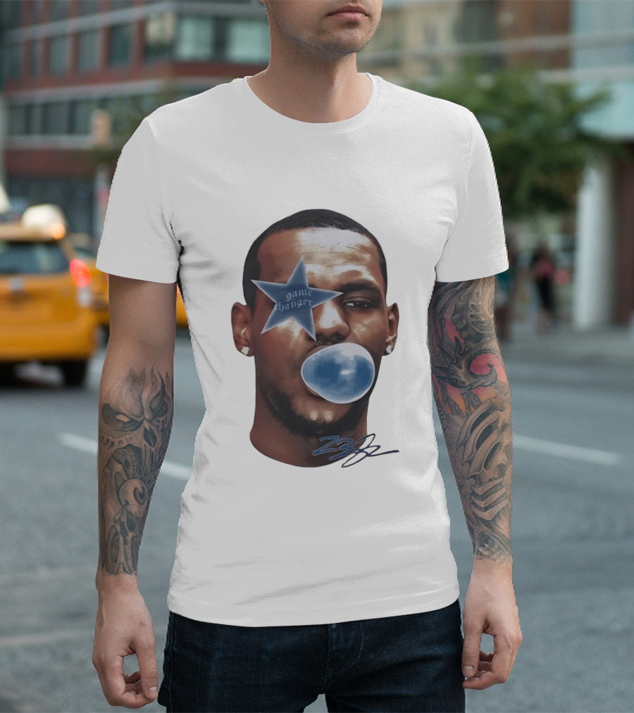 LeBron James Game Changer Star Blue Bubble 23 T-Shirt