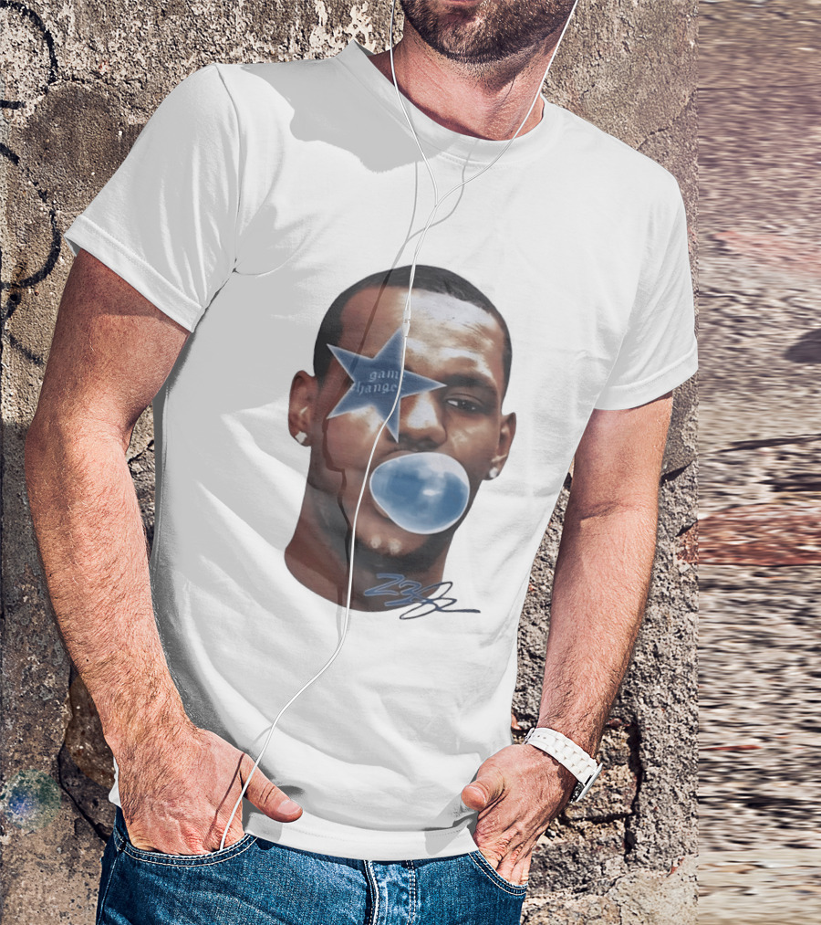 LeBron James Game Changer Star Blue Bubble 23 T-Shirt