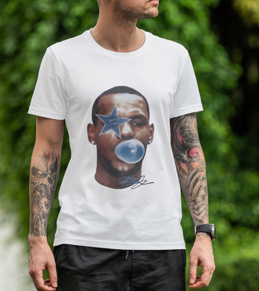 LeBron James Game Changer Star Blue Bubble 23 T-Shirt