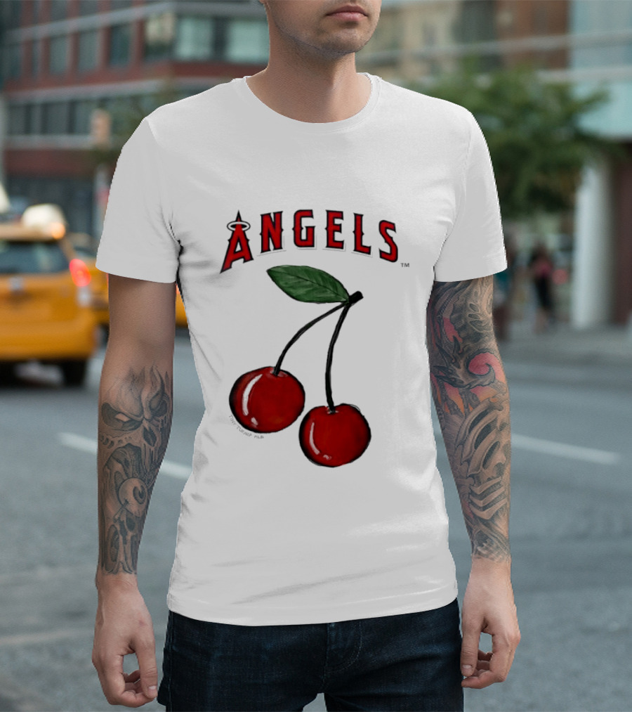 Los Angeles Angels Tiny Turnip MLB Cherries T-Shirt