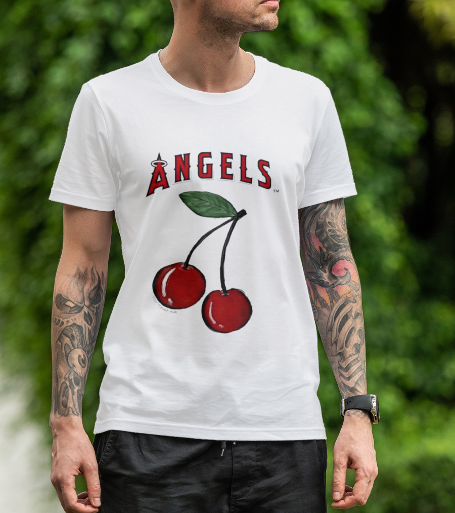 Los Angeles Angels Tiny Turnip MLB Cherries T-Shirt