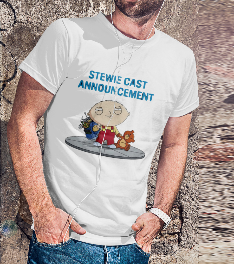 Stewie Griffin Family Guy Cast Announcement T-Shirt