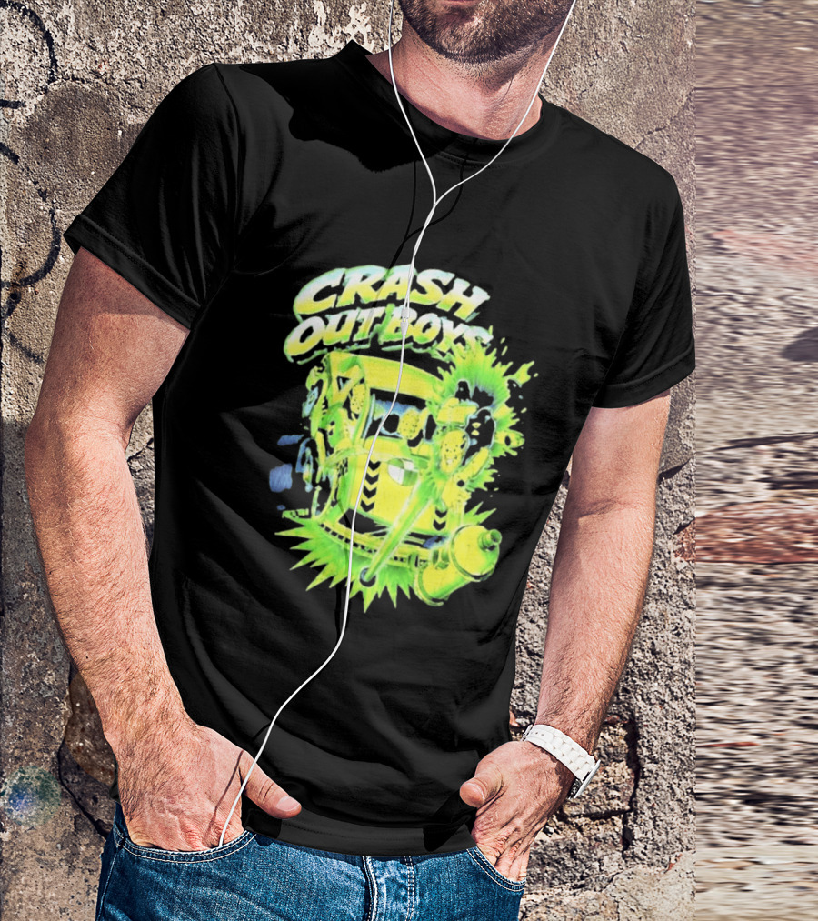 Adrien Broner Crash Out Boys Reven Brand Explosive Cartoon Car Scene T-Shirt