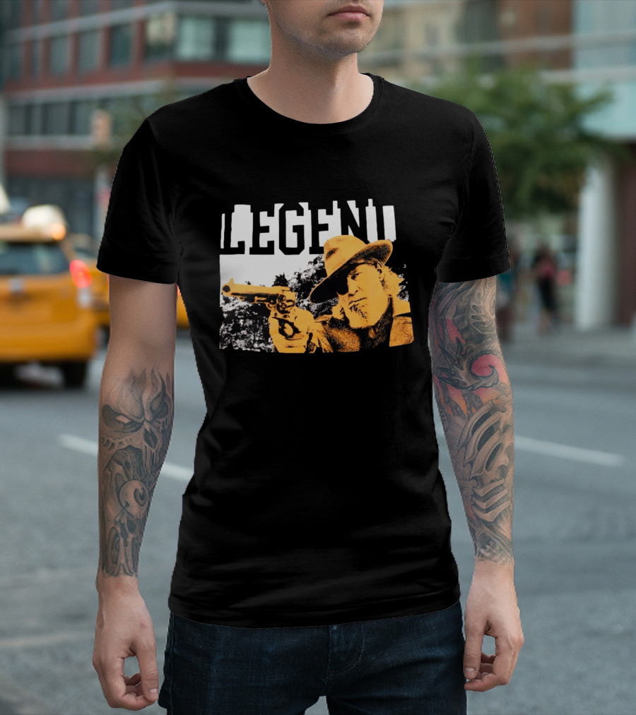 Legend Clint Eastwood Pointing Revolver T-Shirt