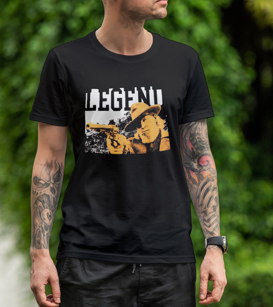 Legend Clint Eastwood Pointing Revolver T-Shirt