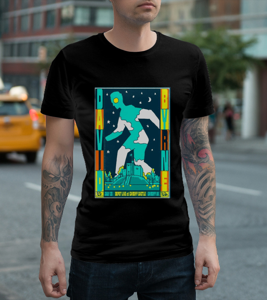 David Byrne Depot Live Cardiff Castle July 26 2026 Cardiff UK Show T-Shirt