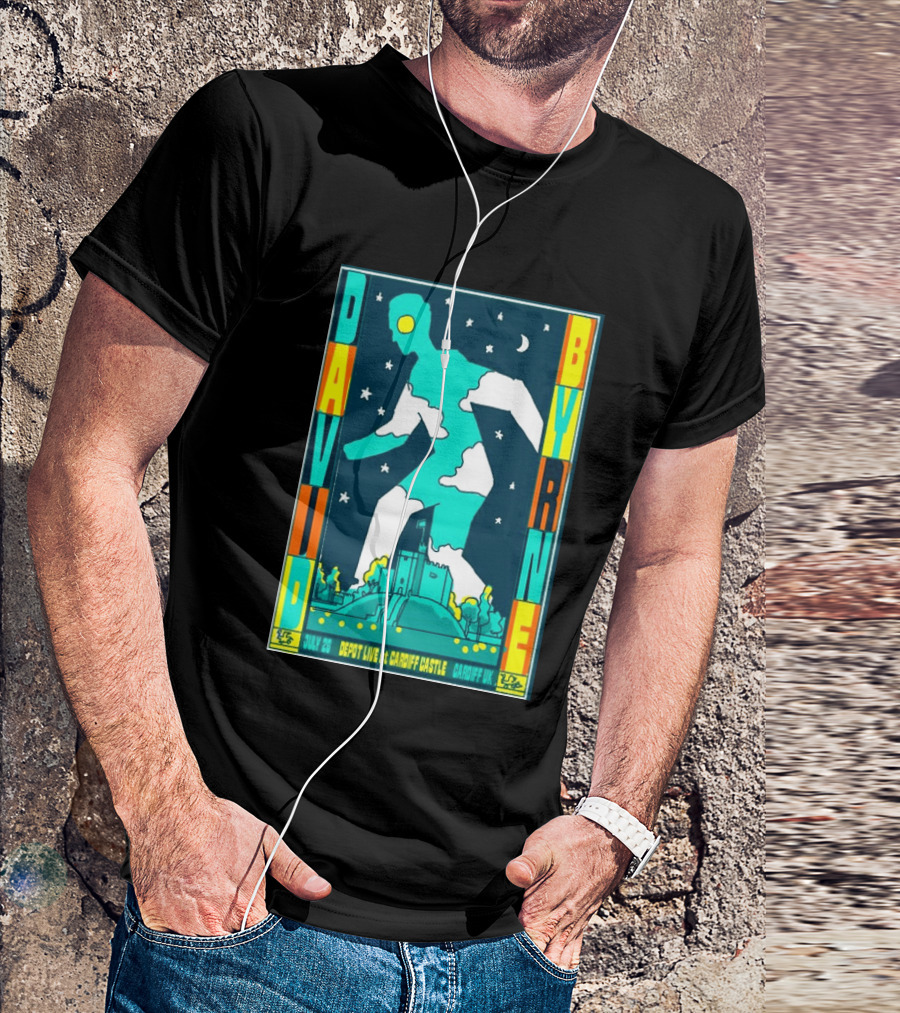 David Byrne Depot Live Cardiff Castle July 26 2026 Cardiff UK Show T-Shirt