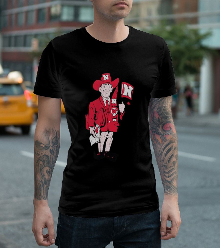Nebraska Cornhuskers Herbie Husker Vintage Distressed T-Shirt