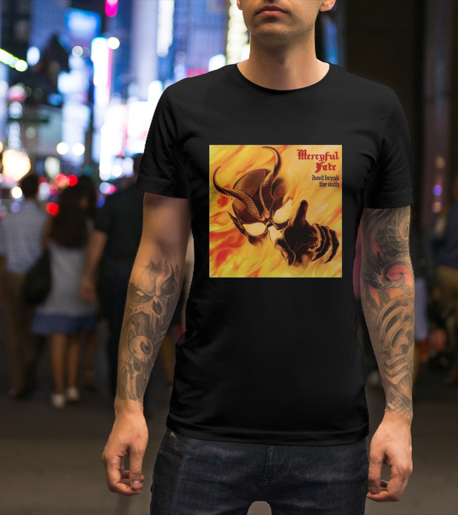 Mercyful Fate Don't Break The Oath Devil Horns Flame T-Shirt