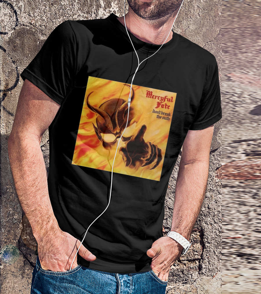 Mercyful Fate Don't Break The Oath Devil Horns Flame T-Shirt