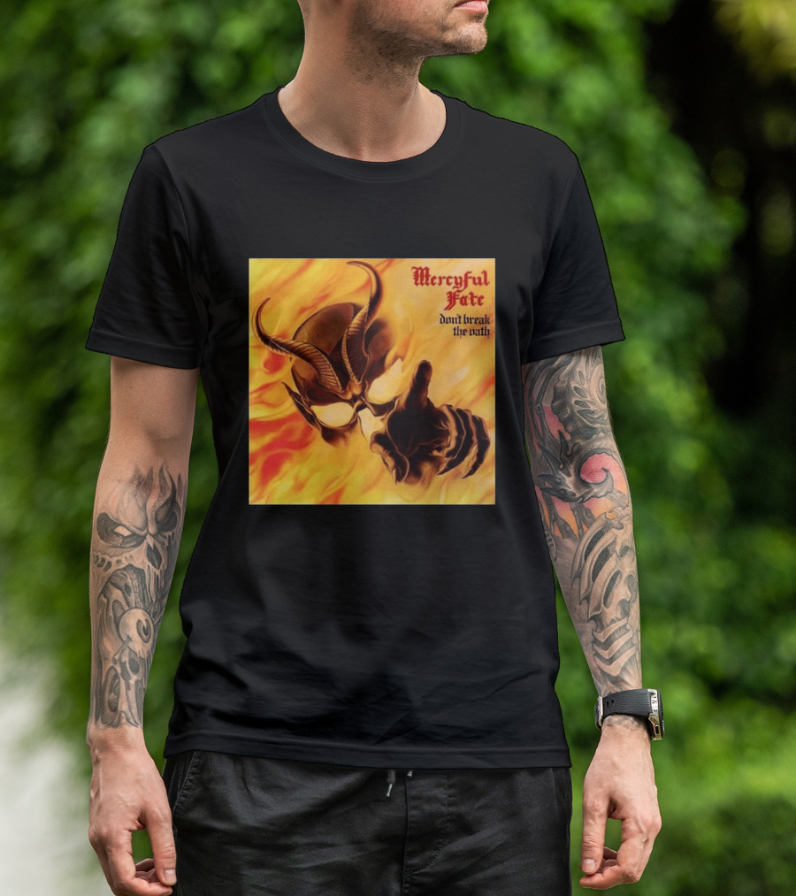 Mercyful Fate Don't Break The Oath Devil Horns Flame T-Shirt