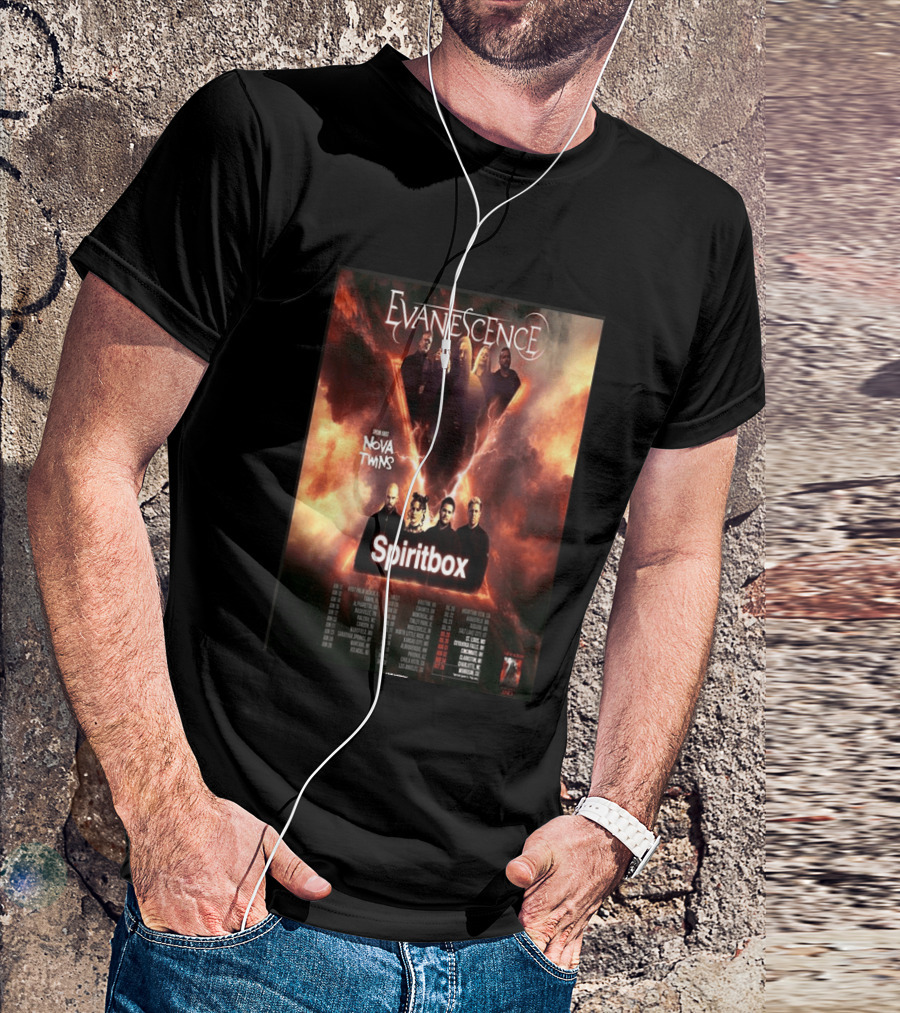 Evanescence US Tour 2026 Featuring Nova Twins And Spiritbox T-Shirt