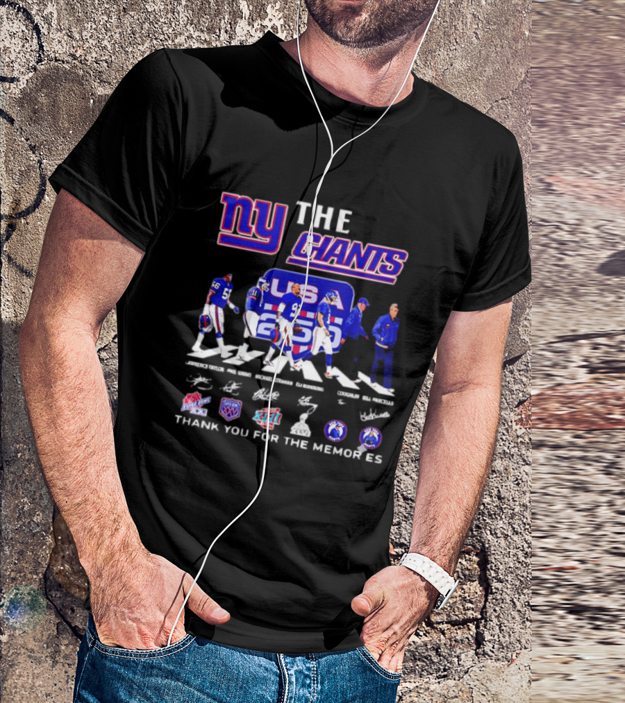 New York Giants US Legends Thank You For The Memories T-Shirt
