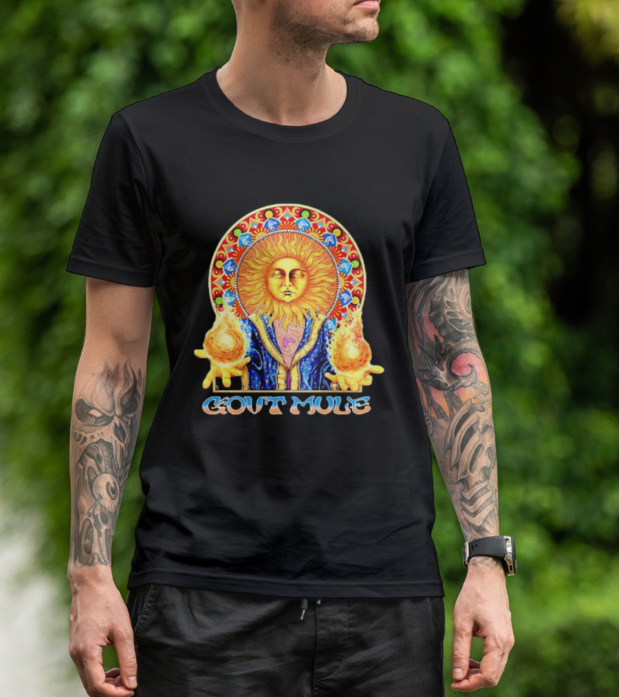Gov't Mule Psychedelic Sunburst Summer Tour 2026 T-Shirt