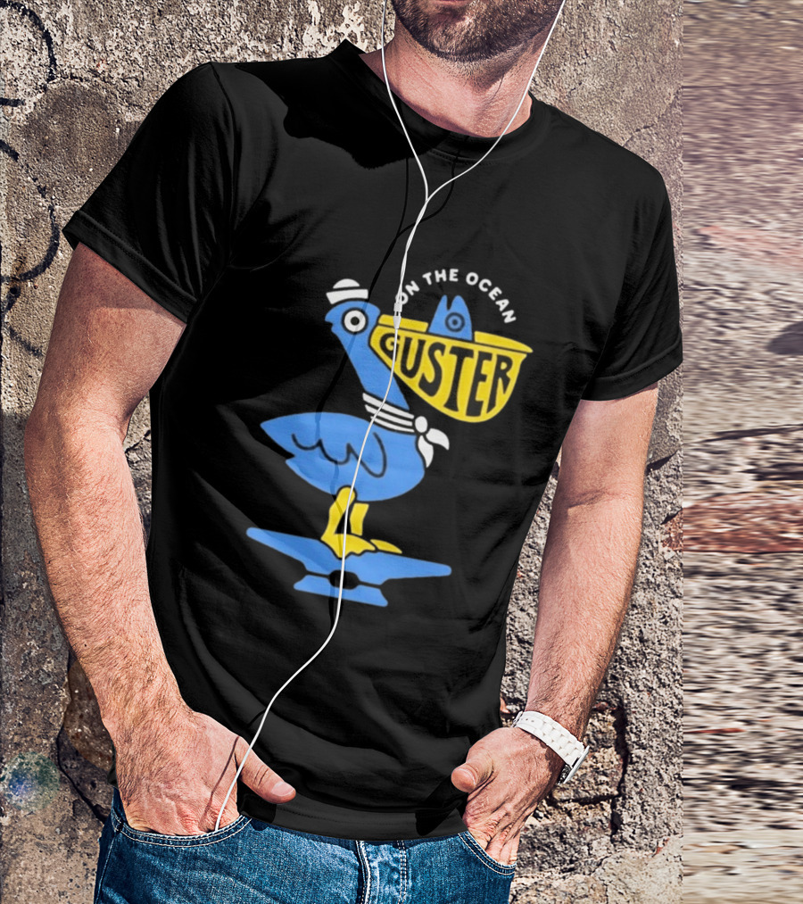 Pelican Guster On The Ocean Sailor Hat T-Shirt