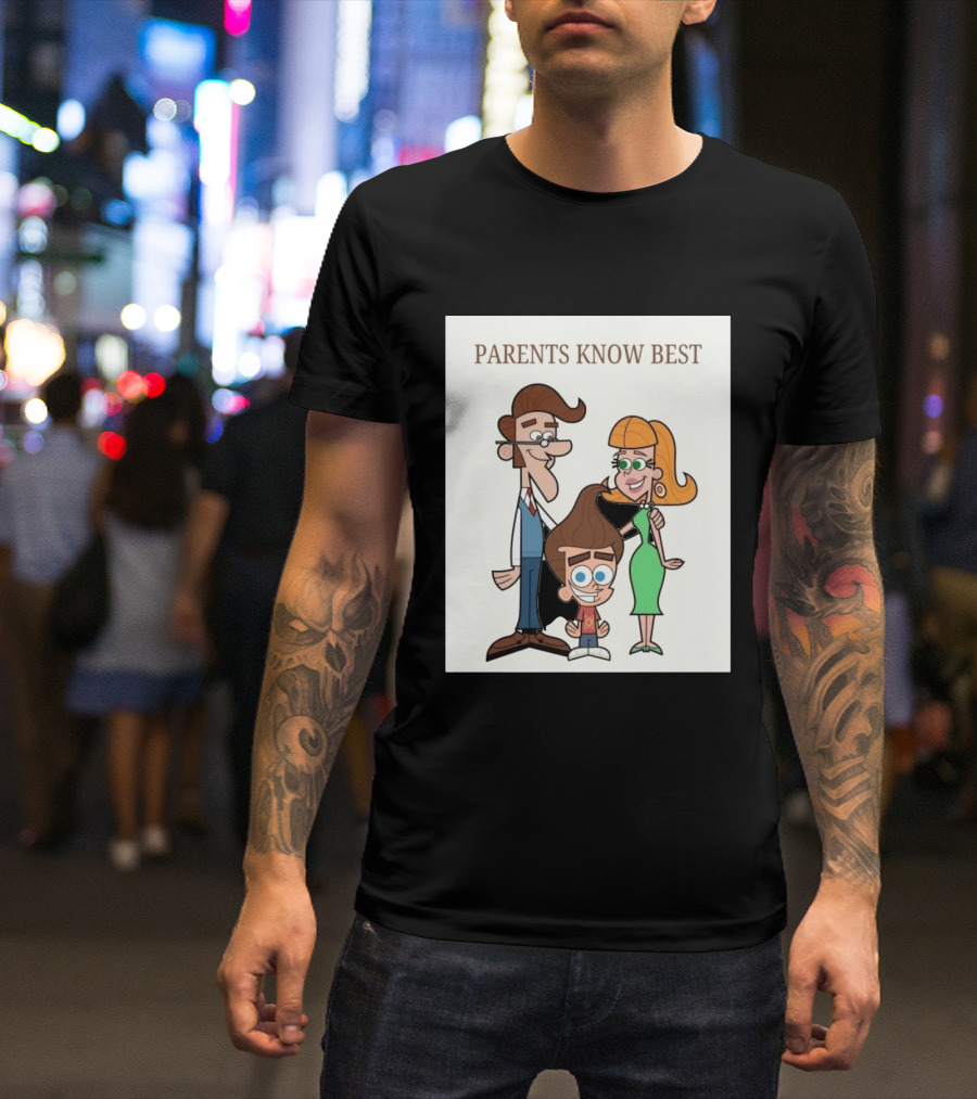 Parents Know Best Jimmy Neutron Timmy Turner Cartoon Mashup T-Shirt