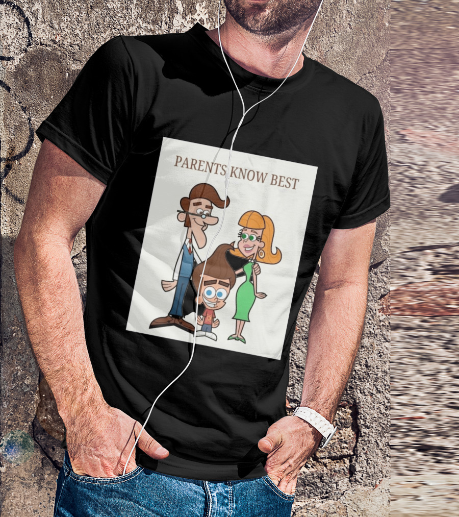 Parents Know Best Jimmy Neutron Timmy Turner Cartoon Mashup T-Shirt