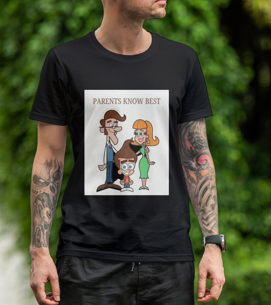 Parents Know Best Jimmy Neutron Timmy Turner Cartoon Mashup T-Shirt