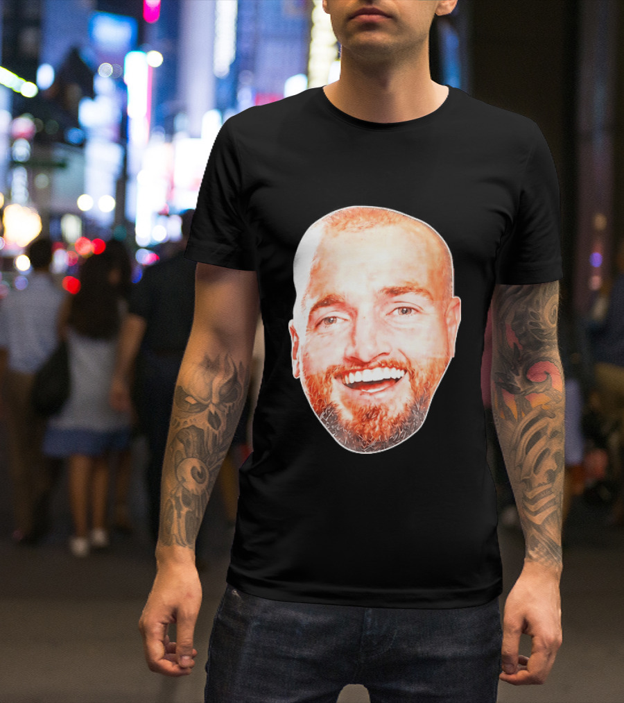 Post Malone Smiling Face Celebrity Image T-Shirt