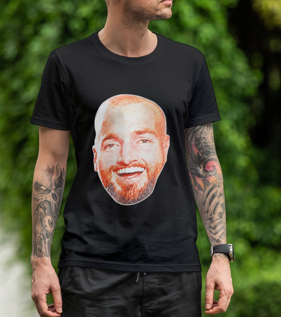 Post Malone Smiling Face Celebrity Image T-Shirt