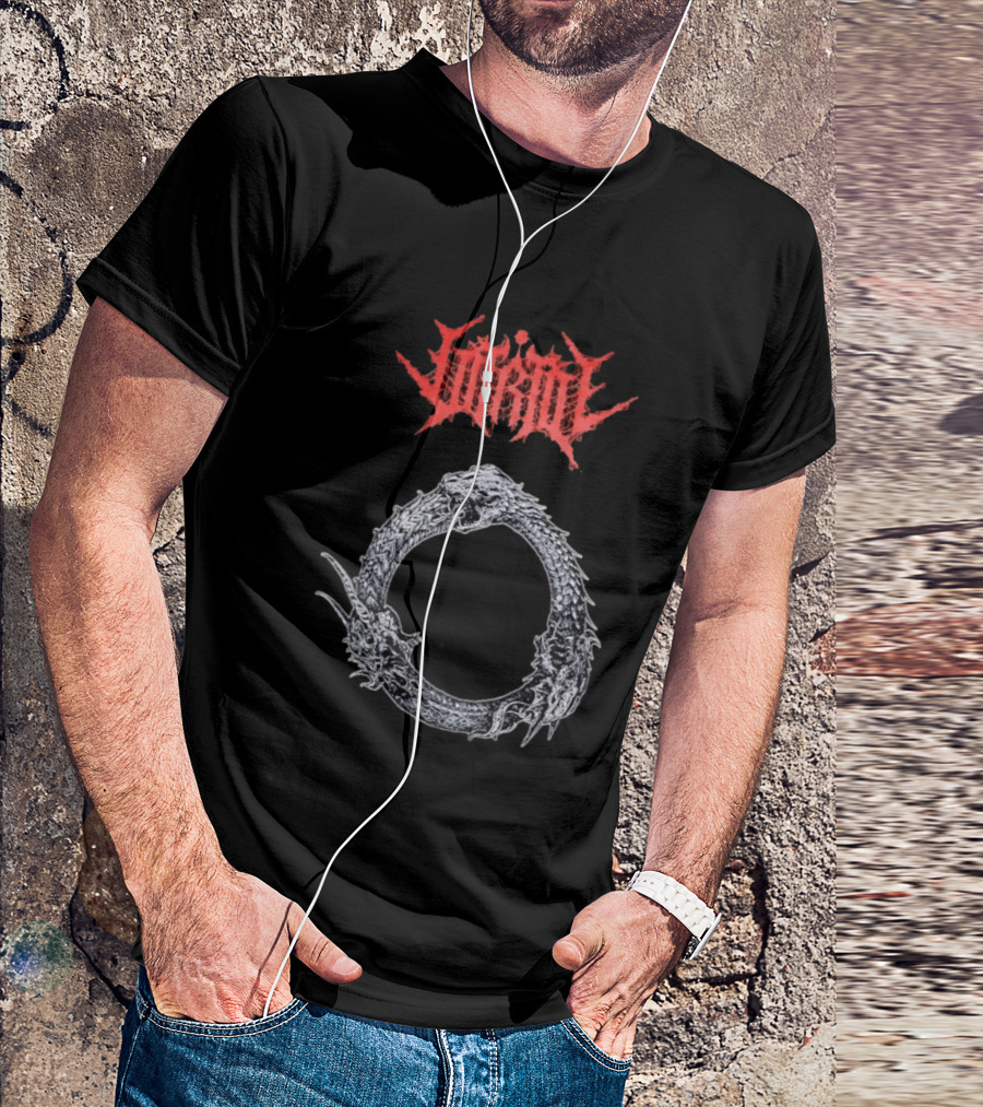 Jormungandr Ouroboros Serpent Circle With Lorna Shore T-Shirt