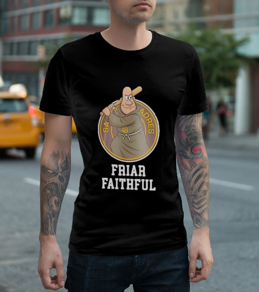 San Diego Padres Friar Faithful Baseball Fan Gear T-Shirt