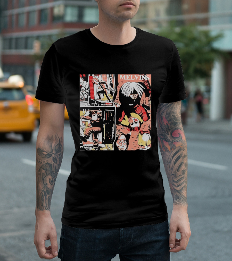 Melvins Brian Walsby Cartoon Art Alternative Rock T-Shirt