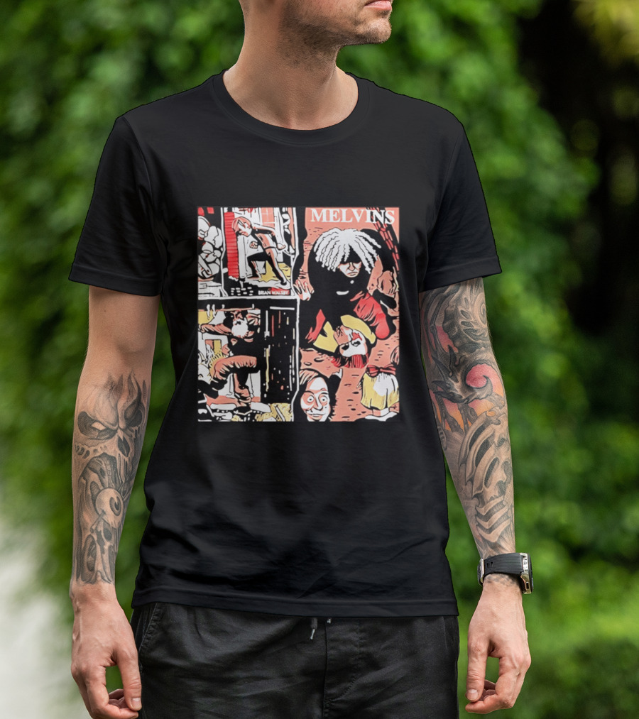 Melvins Brian Walsby Cartoon Art Alternative Rock T-Shirt