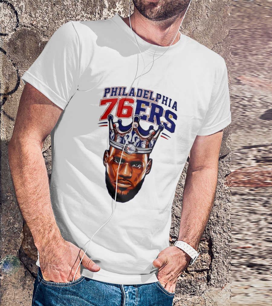 Philadelphia 76ers King Lebron 76 Crown T-Shirt