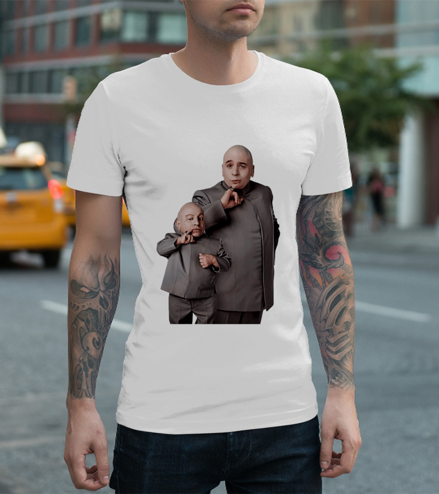 Dr Evil And Mini Me Iconic Duo Mike Myers Verne Troyer T-Shirt